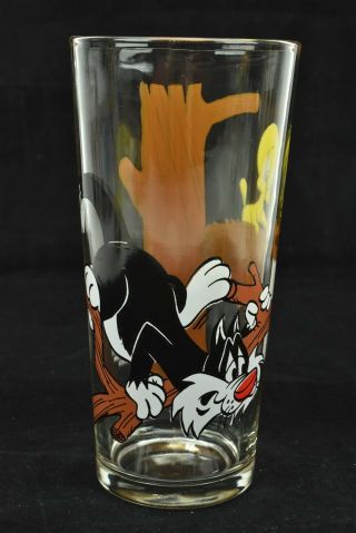 Warner Bros Pepsi 1976 Looney Tunes Sylvester,  Foghorn,  Coyote Set of 3 Glass 5