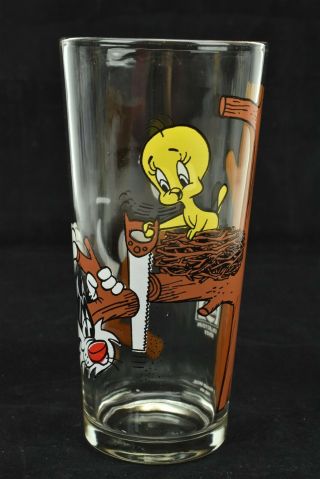 Warner Bros Pepsi 1976 Looney Tunes Sylvester,  Foghorn,  Coyote Set of 3 Glass 6