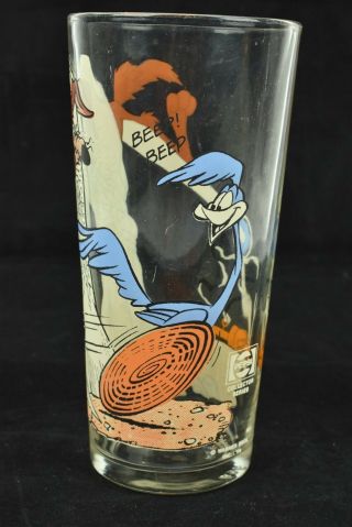 Warner Bros Pepsi 1976 Looney Tunes Sylvester,  Foghorn,  Coyote Set of 3 Glass 8