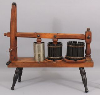 RARE 19thC Antique Patent Model Musselman Wine,  Cheese Press & Sausage Stuffer 3