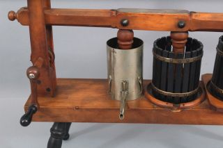 RARE 19thC Antique Patent Model Musselman Wine,  Cheese Press & Sausage Stuffer 8
