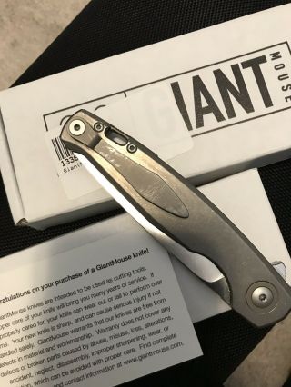 Giantmouse Gm3 Folding Knife Limited Series Anso Vox Giant Mouse