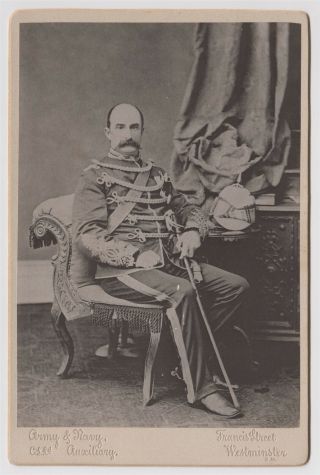 Military Cabinet - London,  Unnamed Officer,  Probably Cavalry Officer,  Indian Army