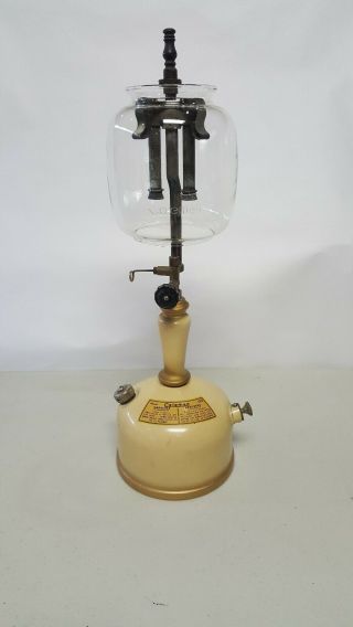 Vintage Coleman Model 139 Pressure Lamp Lantern Gasoline Or Kerosene Made Usa