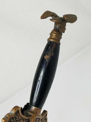 Antique 1800 ' s Knights Of Columbus Ceremonial Sword 1st Ed.  Flying Eagle Pommel 3