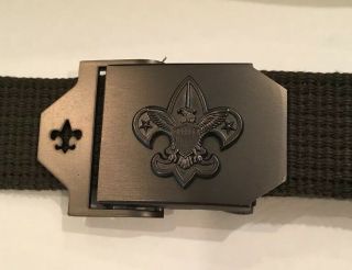 Official Bsa Boy Scout Uniform Belt Size Medium To Large 40 Inches Metal Buckle