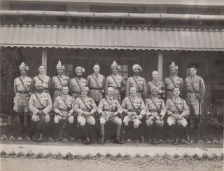Military Photograph - Indian Army,  Officers Of The 5/13 Frontier Force Rifles