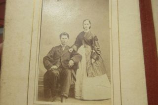 Old Michigan and Nashville CDV Photo Album.  Two Civil War Soldiers 28 Pix MI 6
