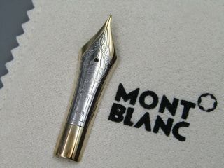 Montblanc Fountain Pen Meisterstuck N.  149 Part Nib 14c F With Solid Gold Flex