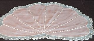 Shells – 6 Vintage Placemats Italian Hand Embroidered Uu107