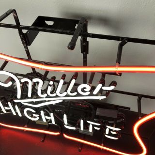 Miller High Life Logo Neon Sign Beer Bar Restaurant Pub Light 2