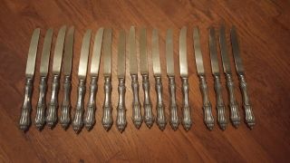 Wilton Armetale Hallam 86 piece HUGE set flatware knives forks spoons serving 4