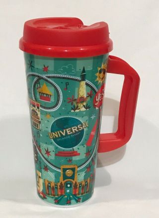 Universal Studios Orlando Resort Coca - Cola Freestyle Tumbler Mug Cup No Straw