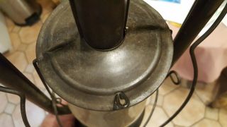 RARE BERGER lift kerosene tubular lantern No.  0 Patented Berger Globe oil 4