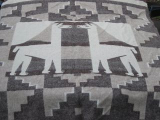 Llama Alpaca Blend Blanket Bedspread Peru Hilados Y Tejidos Pucara Reversible
