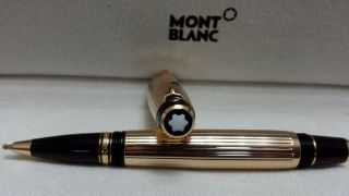 Montblanc Boheme Plaque Oro Rouge Rollerball Pen Gold Red Jewel 4