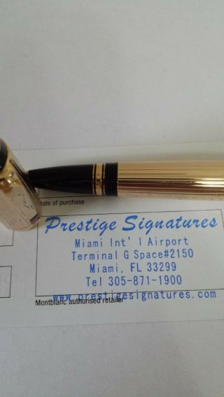 Montblanc Boheme Plaque Oro Rouge Rollerball Pen Gold Red Jewel 6