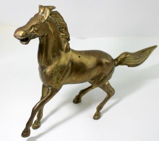 Brass Horse Equine Figurine Vintage 70 
