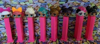 Pez Lol Surprise - Set Of 8 - (9 Variations In Set - Missing Only One " Fancy ")