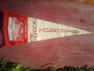 Rare Old Antique Stitched Felt Tycos Thermometer Advertising Pennant Taylor 28 "