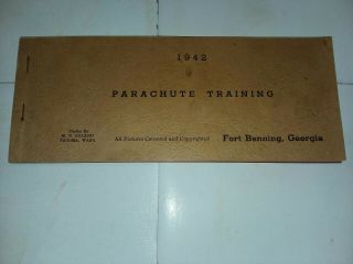1942 Parachute Training Fort Benning,  Georgia Picture Book Photos By M.  D.  Boland