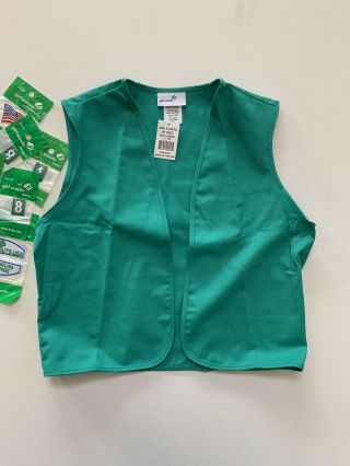 Girl Scouts Official Juniors Vest Size Large (14 - 16) With Tags Plus