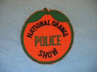 Vintage National Orange Show Police San Bernardino Patch Ca Rare
