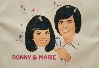 Vintage Donny & Marie Lunch Box 1976 Osbro Productions Aladdin Vinyl