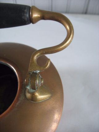 1892 S.  Sternau & Co.  Antique Copper & Brass Tea Kettle,  Stand,  and Warmer frame 4