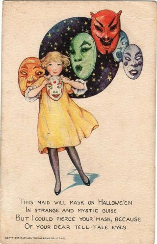 Halloween Postcard,  Published By Tuck Raphael & Sons,  Series 100,  Smucker.
