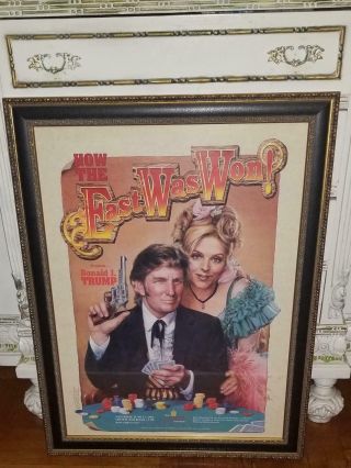 Donald Trump Vintage 1995 Casino Advertisement Poster