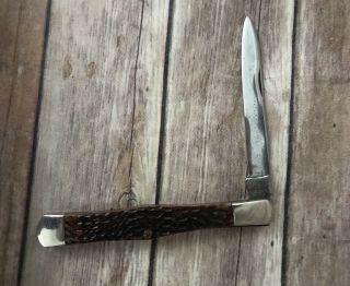 Vintage Case Xx 61213 Bone Handle Single Blade Knife