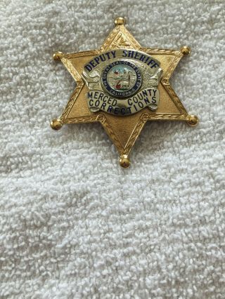 Obsolete badge Merced County Sheriff Correction Department 2