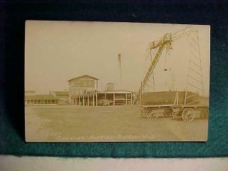 Vintage,  Circa 1939 - Rppc " Canning Factory Barron - Wis " Postcard