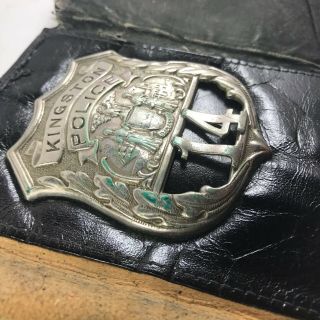 Vintage Obsolete Collectible Police Badge Kingston York 14 3