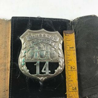 Vintage Obsolete Collectible Police Badge Kingston York 14 9