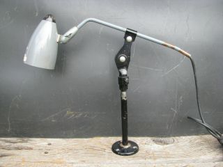 1960s Singer Articulated Lamp Lf - 5 Industrial Sewing Machine Table Light Vintage