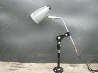 1960s SINGER ARTICULATED LAMP LF - 5 Industrial Sewing Machine Table Light VINTAGE 3