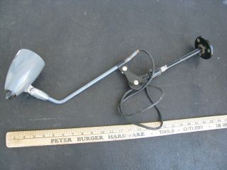 1960s SINGER ARTICULATED LAMP LF - 5 Industrial Sewing Machine Table Light VINTAGE 8