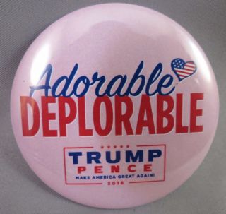 Of 12 Adorable Deplorable Trump Buttons Usa Flag Heart Pink 2020
