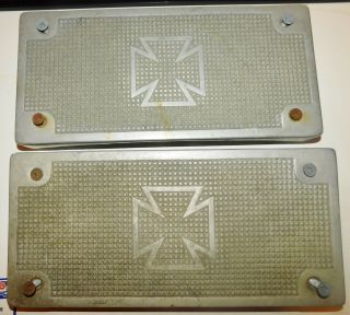 Vintage American Lafrance Fire Truck Step Plates Rear Seat