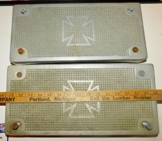 Vintage AMERICAN LAFRANCE Fire Truck Step Plates Rear Seat 2