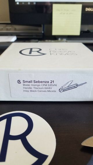 Chris Reeve Knives Small Sebenza 21 Insingo S35v Blade Knife With Micarta Inlay