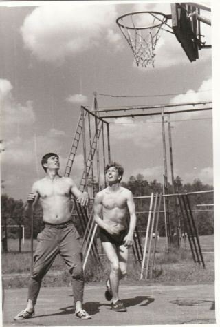 1970s Handsome Nude Muscle Men Atletes Basketball Soviet Russian Photo Gay Int