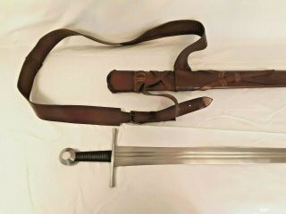 Albion Vigil Medieval Sword With Scabbard