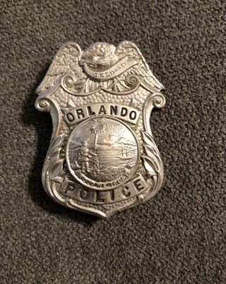 Vintage Obsolete Orlando Police Badge C.  D.  Reese