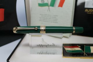 Aurora Bicentennial of The Birth Italian Flag Fountain Pen.  Limited Edition 7