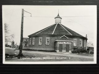 Circa 1965 Real Photo Rppc Postcard Crystal Palace Mitchell Ontario Canada