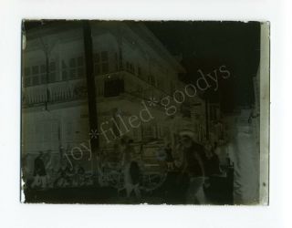 KIUKIANG ROAD AT SHANTUNG ROAD 1900s SHANGHAI CHINA GLASS PHOTO NEGATIVE 2
