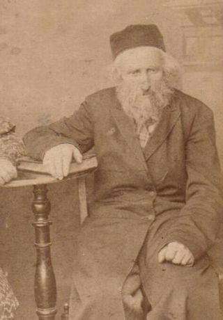 RARE Antique JEWISH HASSIDIC COUPLE,  MINSK,  Judaica PHOTO 1880s RUSSIA SHTETL 3